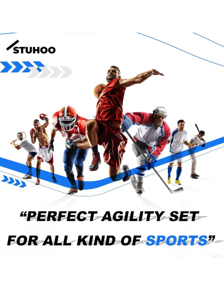 Conjunto de Entrenamiento de Agilidad STUHOO con Escalera Conjunto de Entrenamiento de Agilidad STUHOO con Escalera