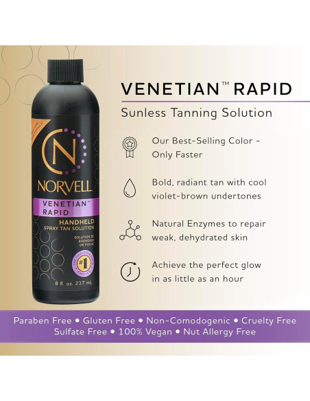 Bronceador Sin Sol Norvell Venetian One 226 g - Rápido Bronceador Sin Sol Norvell Venetian One 226 g - Rápido