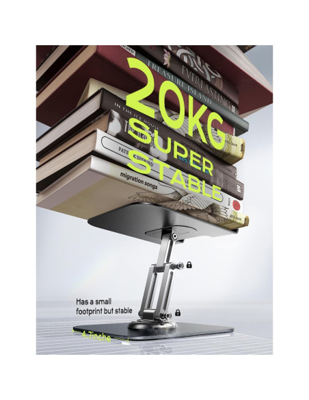 Soporte ajustable para iPad LISEN 2023 360 negro Soporte ajustable para iPad LISEN 2023 360 negro