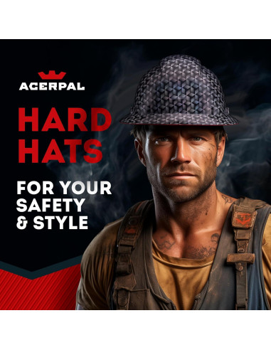 Casco de Plena Visera Acerpal 1AR11G HDPE Acolchado