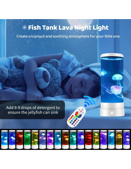 Lámpara Acuario LED Lnrueg 30.99x11.94cm 4 Modos 17 Colores Lámpara Acuario LED Lnrueg 30.99x11.94cm 4 Modos 17 Colores