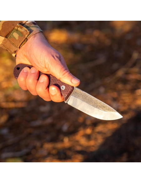 Cuchillo Táctico BPS Beta D2 con Mango de Micarta y Funda Cuchillo Táctico BPS Beta D2 con Mango de Micarta y Funda
