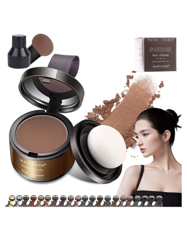 Polvo Sombra para Cabello Maycheer 28g Marrón Claro