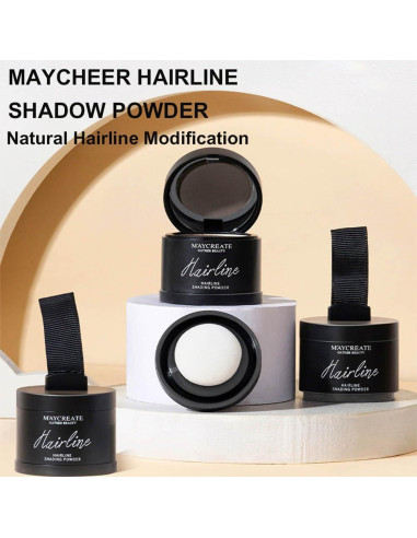 Polvo Sombra para Cabello Maycheer 28g Marrón Claro