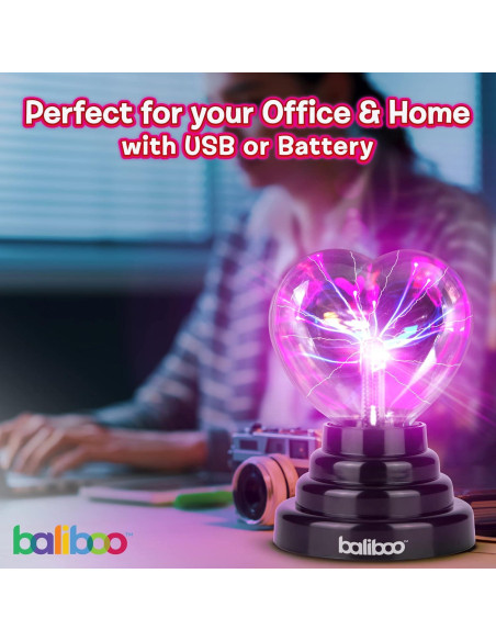 Lámpara de Plasma Corazón BALIBOO 10 cm Táctil USB Lámpara de Plasma Corazón BALIBOO 10 cm Táctil USB