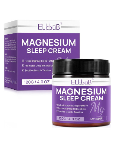 Crema de Magnesio 120g ELBBUB con Aceite de Almendra y Lavanda