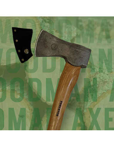 Hacha Multifuncional FORESTER 60 cm con Funda de Cuero
