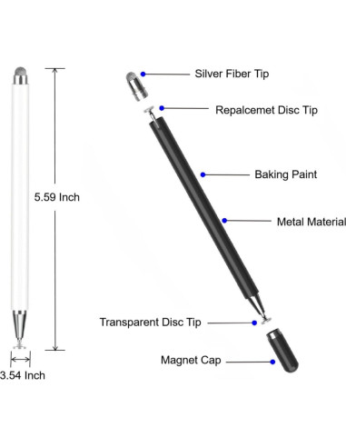 Lápiz Stylus RKItE para Samsung Galaxy Tab A9+ y iPad