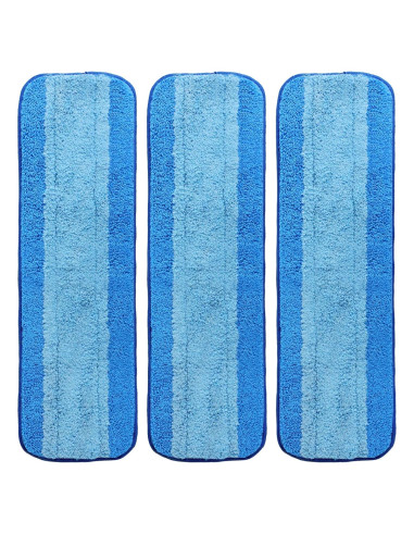 Paquete de 3 almohadillas de microfibra ZEHRAI para mopa Bona