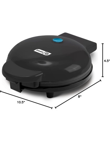 Máquina de Waffles DASH Express 20 cm Antiadherente - Negro