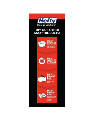 Bolsas de Almacenamiento al Vacío Hefty MAX 3 Jumbo 76x91 cm