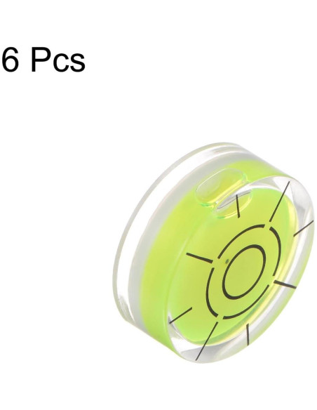 Nivel de Burbuja Circular HARFINGTON 32mm 6 Piezas Verde Nivel de Burbuja Circular HARFINGTON 32mm 6 Piezas Verde