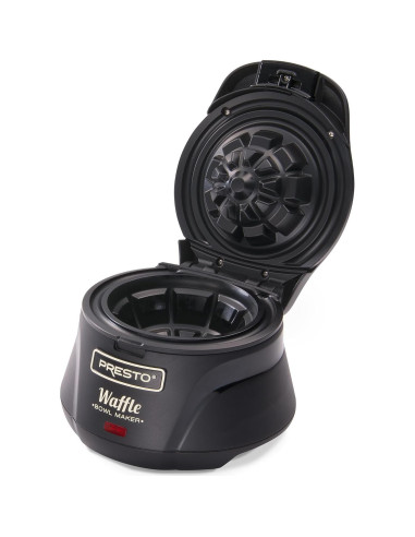 Fabricante de Tazones de Waffle Belga Presto 03500 Negro 750W