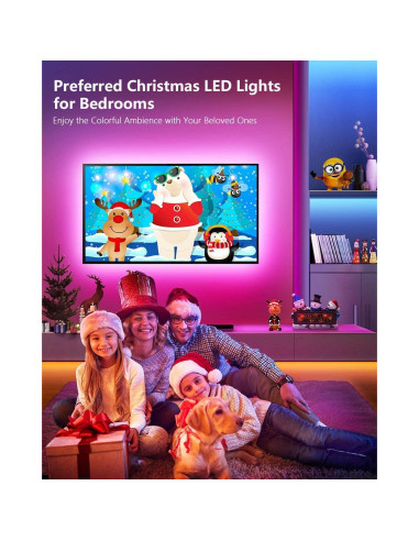 Fussion Tira LED 30,48 m RGB con Control Remoto y APP