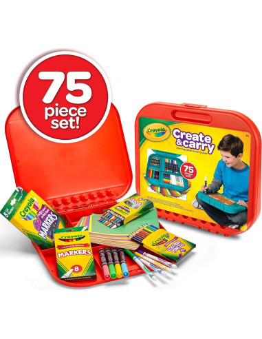 Conjunto de Arte Crayola Create 'N Carry 75 Piezas