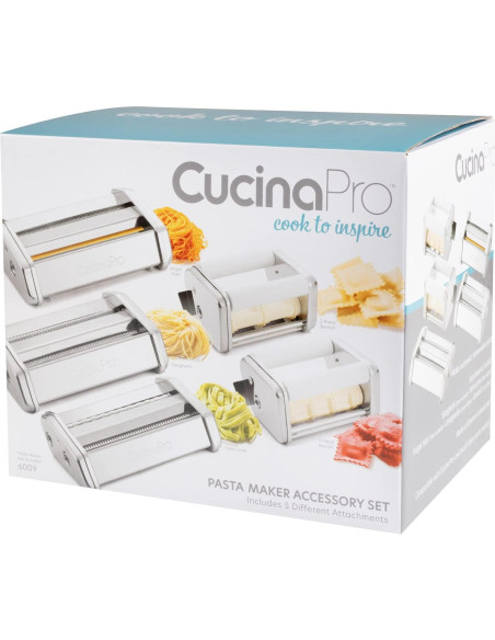 Juego de Accesorios para Pasta CucinaPro - 5 Cortadores Manuales Juego de Accesorios para Pasta CucinaPro - 5 Cortadores Manuales