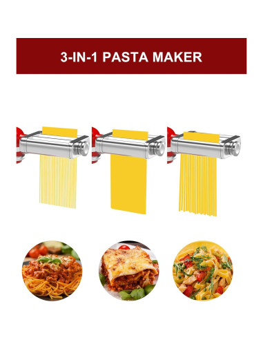 Accesorio de Pasta 3 en 1 NEWSETS para Mezclador KitchenAid