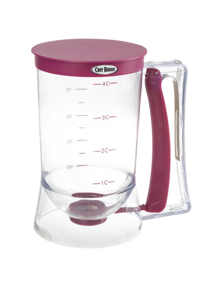 Dispensador de Mezcla Chef Buddy 900 mL Púrpura para Pancakes Dispensador de Mezcla Chef Buddy 900 mL Púrpura para Pancakes