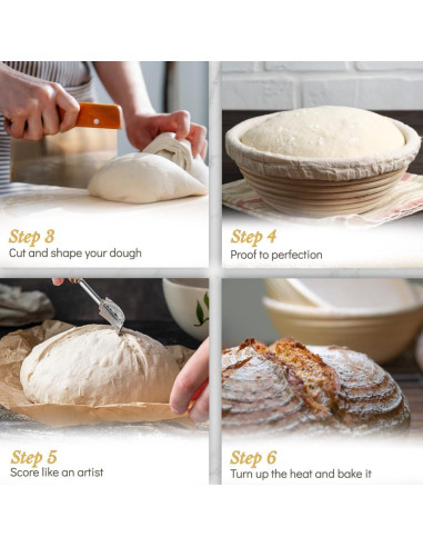 Cesta de Prueba de Pan Superbaking 22,86 cm Redonda