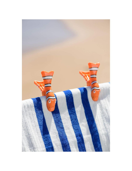 BocaClip O2COOL Pez Payaso - Clips para Toallas de Playa BocaClip O2COOL Pez Payaso - Clips para Toallas de Playa