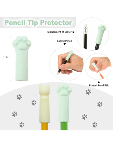 Conjunto de Adornos para Lápices Kawaii 37Pcs QIONG Conjunto de Adornos para Lápices Kawaii 37Pcs QIONG