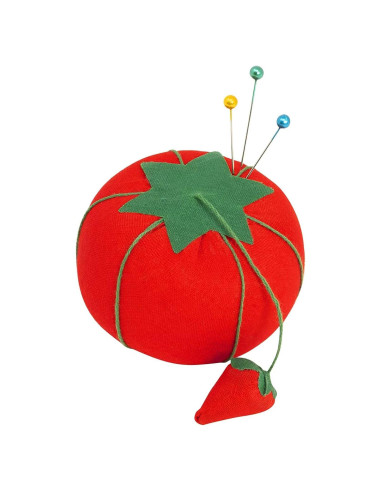 Cojín de Alfiler Tomate Rojo 6.7cm Algodón Emery