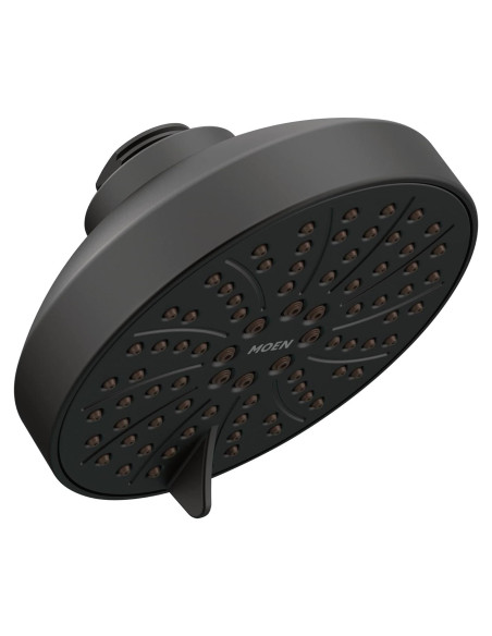 Cabezal de Ducha Moen Gibson 6 Funciones 11.43 cm Negro Mate Cabezal de Ducha Moen Gibson 6 Funciones 11.43 cm Negro Mate