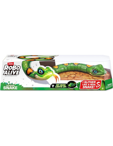 Serpiente Deslizante Robo Alive ZURU Verde 44.5 cm Juguete Robótico Serpiente Deslizante Robo Alive ZURU Verde 44.5 cm Juguete Robótico