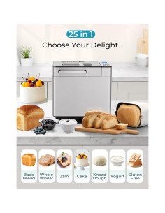 Máquina de Pan EUHOMY 25 Programas 2.27kg Acero Inoxidable 2