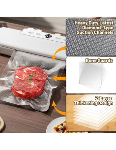 Bolsas de Sellado al Vacío Sin BPA 20x30 cm 200 Unidades 2