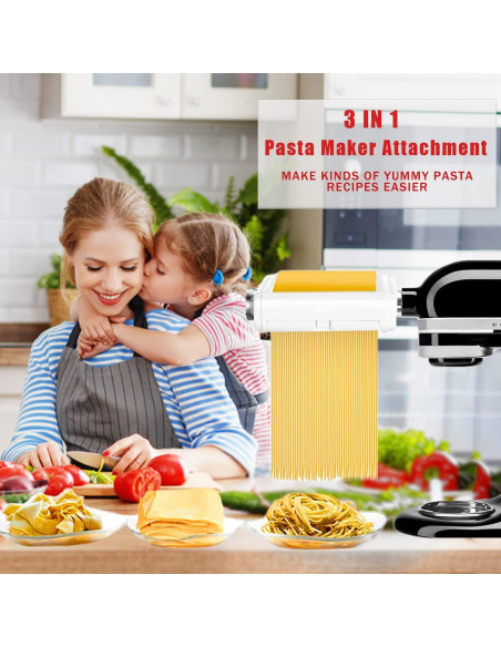 Accesorio para hacer pasta 3 en 1 NEWSETS para KitchenAid Accesorio para hacer pasta 3 en 1 NEWSETS para KitchenAid