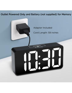 Reloj Despertador Digital DreamSky DS312 con Carga USB 2