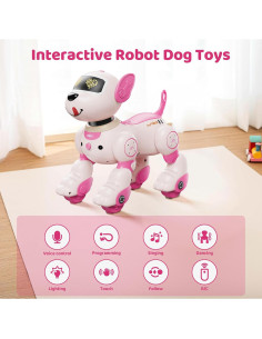 Robot Perro Interactivo Flybakiz con Control Remoto y Voz 2
