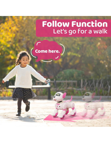 Robot Perro Interactivo Flybakiz con Control Remoto y Voz