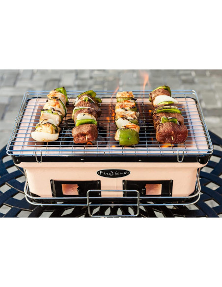 Parrilla Yakatori Fire Sense Grande de Carbón 43x25cm Parrilla Yakatori Fire Sense Grande de Carbón 43x25cm