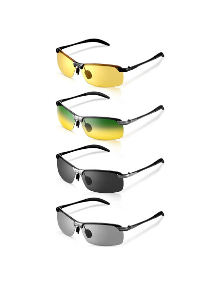Gafas de Sol Polarizadas Flutesan UV para Conducción Nocturna Gafas de Sol Polarizadas Flutesan UV para Conducción Nocturna