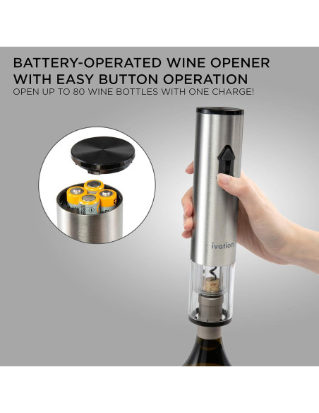 Juego de Vino 9 Piezas Ivation | Sacacorchos Eléctrico y Más Juego de Vino 9 Piezas Ivation | Sacacorchos Eléctrico y Más