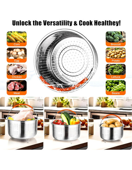 Cocedor al Vapor GREATLINK 6 Qt Acero Inoxidable Saludable Cocedor al Vapor GREATLINK 6 Qt Acero Inoxidable Saludable