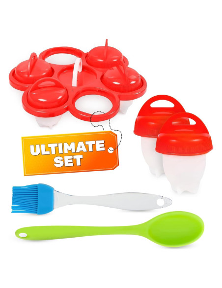 Set de 6 Cápsulas de Cocina para Huevos Duros - Silicona Set de 6 Cápsulas de Cocina para Huevos Duros - Silicona