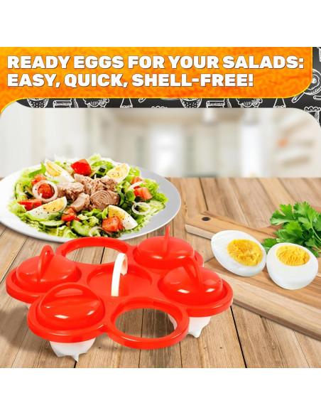 Set de 6 Cápsulas de Cocina para Huevos Duros - Silicona Set de 6 Cápsulas de Cocina para Huevos Duros - Silicona