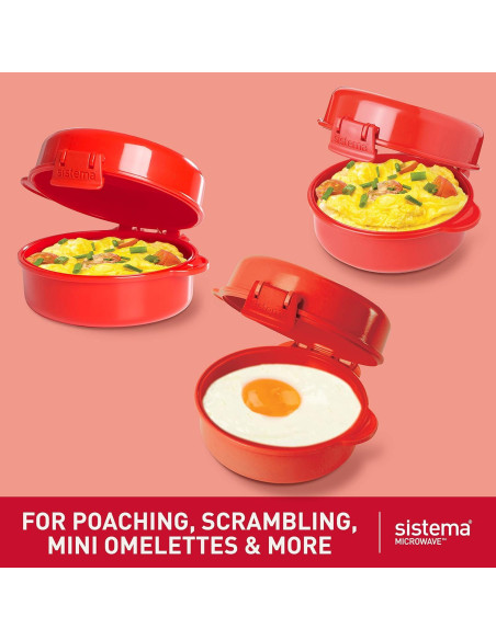 Cocedor de Huevos Microondas Sistema 1117ZS Rojo 271ml Cocedor de Huevos Microondas Sistema 1117ZS Rojo 271ml