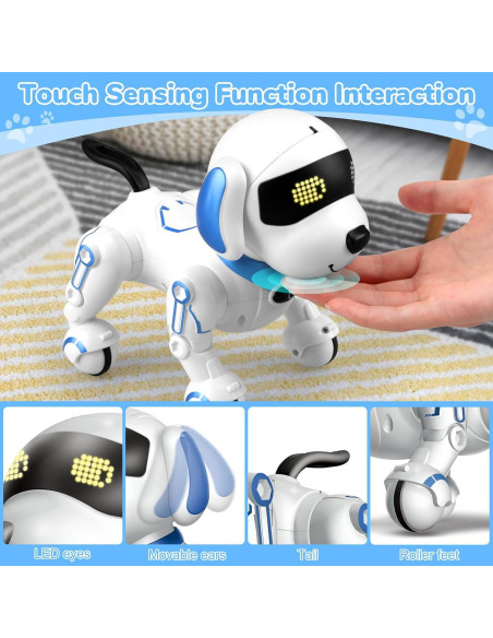 Perro Robot Britik Y878 Control Remoto Azul 0.50 kg Perro Robot Britik Y878 Control Remoto Azul 0.50 kg