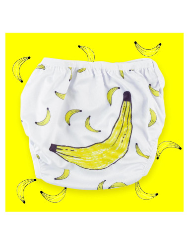Pañal de Natación Swimava S1 Reutilizable 8-14 kg Plátanos