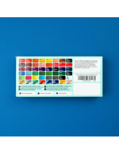 Set de Acuarelas Portátil ARTISTRO 48 Colores Vivos con Caja
