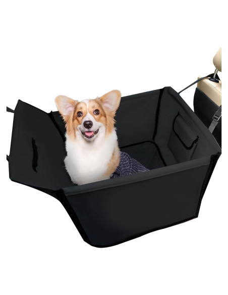 Asiento de coche para perros Winbate negro 58x48 cm a prueba de agua Asiento de coche para perros Winbate negro 58x48 cm a prueba de agua