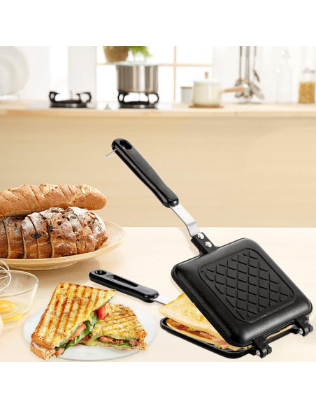 Hacedor de Sándwiches ZOOFOX Antiadherente 5.9L para Estufa Hacedor de Sándwiches ZOOFOX Antiadherente 5.9L para Estufa
