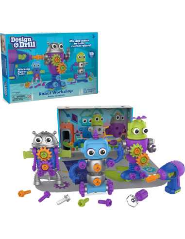 Taller de Robot Diseño Educational Insights - Set STEM 70 Piezas