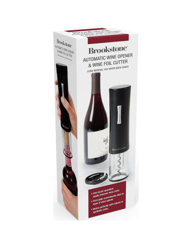 Abrebotellas Eléctrico Brookstone con Cortador 0.38 kg