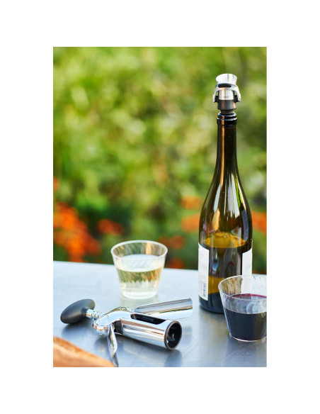 Sacacorchos de Alas OXO SteeL de Zinc 340g - Plateado Sacacorchos de Alas OXO SteeL de Zinc 340g - Plateado