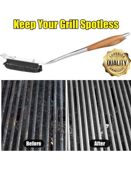 Cepillo para Parrilla Sin Cerda XUDAKAIXIN - Limpieza Rápida y Segura Cepillo para Parrilla Sin Cerda XUDAKAIXIN - Limpieza Rápida y Segura